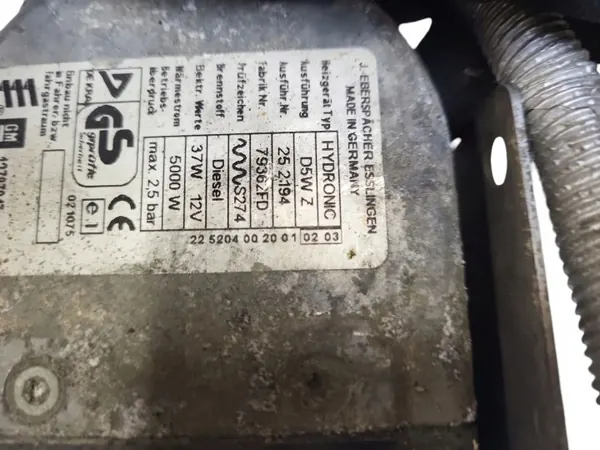 Webasto Lämmitys Saab 9-3 2003 OEM 252194 image 7