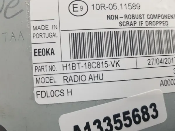 Ford Fiesta MK8 Touchscreen Radio Navigatie OEM H1BT-18C815-VK image 4