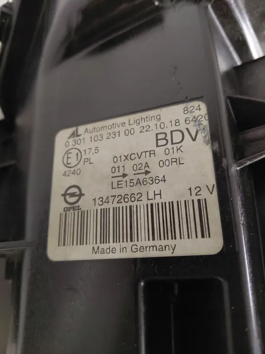 Opel Zafira C Lift Täys LED Vasen Lamppu image 5
