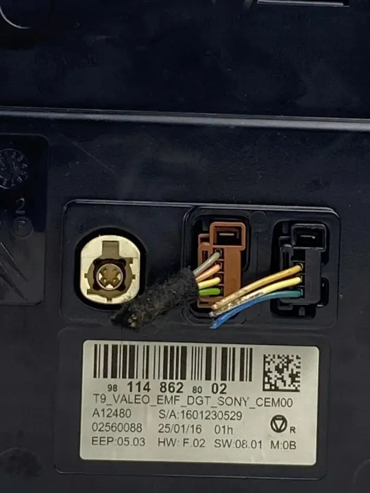 Pantalla de radio Peugeot 308 T9 OEM 9811486280 image 3
