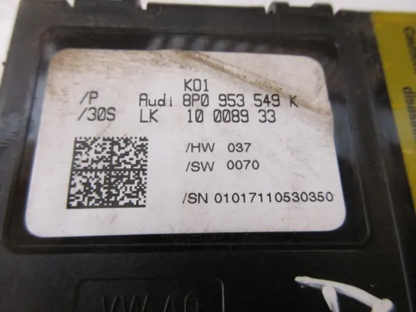 Stuurhoeksensor Module OEM 8P0953549K Audi A3 image 3