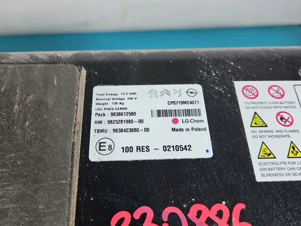 Gebruikte hybride accu OEM 9838612580 voor Peugeot 3008 II image 6