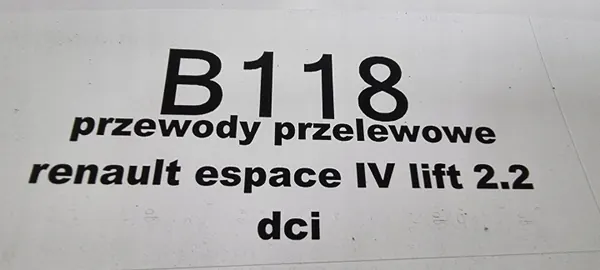 OEM przelewdciwtrysków Rail Inyector Renault Espace image 5