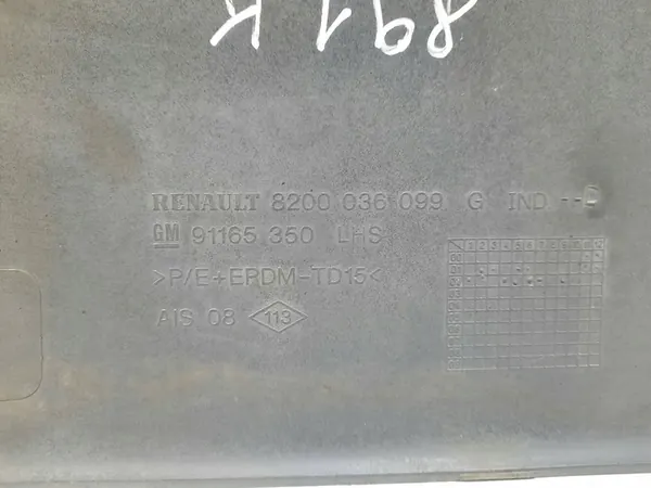 Rivestimento esterno posteriore sinistro Renault Trafic 01- 8200036099 image 3