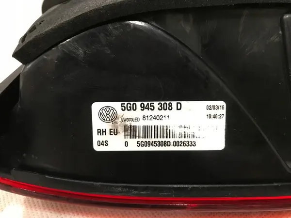 VW Golf 7 VII R 2013-2016 Conjunto de Luces Traseras LED image 5