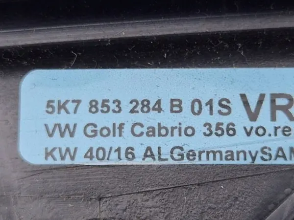 Junta de puerta derecha OEM 5K7853284B para VW Golf VI Cabrio image 5