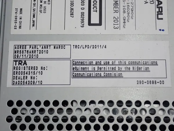 Radio CD OEM 86201FJ420 para Subaru XV 14R image 6
