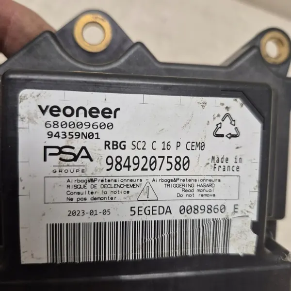 Módulo airbag OEM 9849207580 para Opel Mokka B II image 5