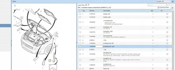 Pièces d'aile avant droite Volvo V60 2.0L 31265885 image 7