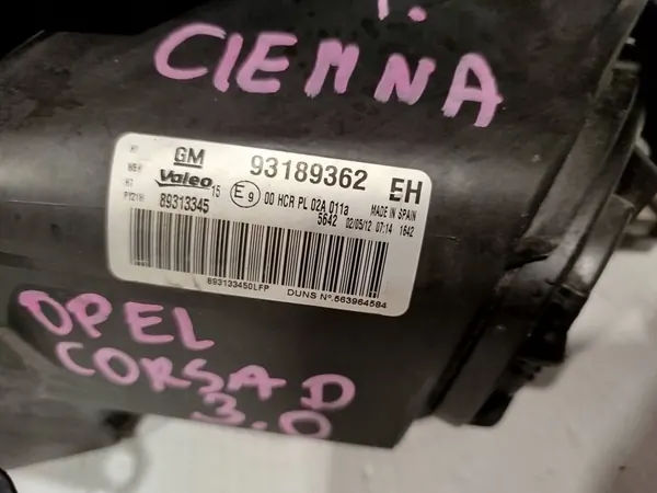 OPEL CORSA D 06-11 Faro Delantero Derecho OEM image 8