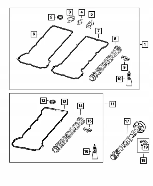 Imuventtiilin akseli oikea OEM 68661147AA Jeep RAM Dodge image 4