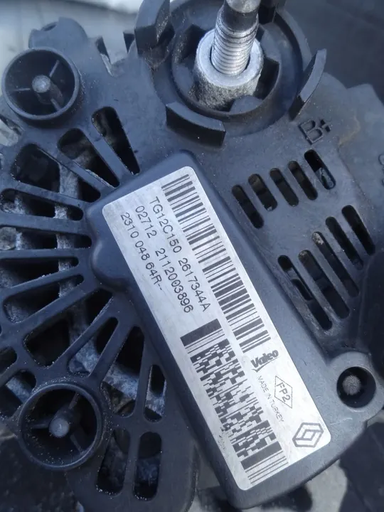 ALTERNATOR RENAULT FLUENCE 2012 1.5 DCI 231004864R image 2