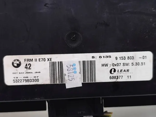 Módulo de control de luces BMW X5 OEM 9153803 Usado image 7