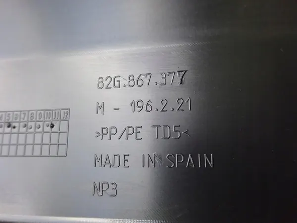 AUDI A1 82A GB 5D 18- Linkes Hintertürpanel image 6