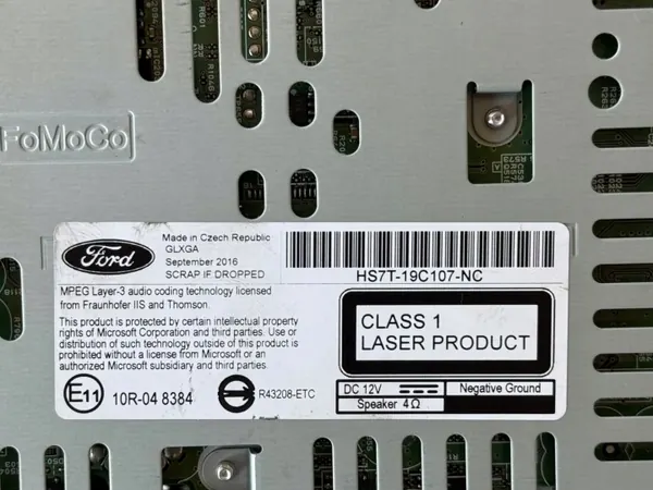 Lecteur Navigation Ford Mondeo MK5 2016 OEM HS7T-19C107-NC image 3