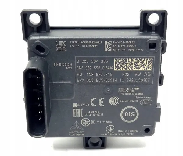 Radar ACC usado OEM 1N3907550D para VW Audi Skoda image 3