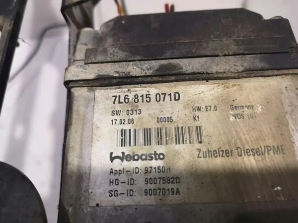 VW Touareg I 2006 Calefacción Webasto OEM 7L6815071D image 4