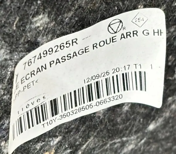 OEM 767499265R Para-lamas Traseiro Esquerdo Renault Austral image 4