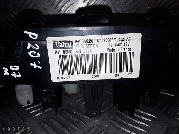 Module de contrôle climatisation Peugeot 207 OEM N102080FM image 4