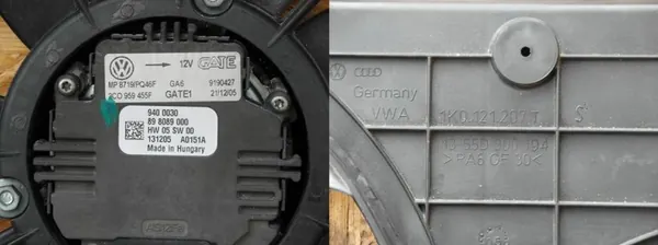 Volkswagen Passat B6 2.0 FSI Kylarrubblare OEM 3C0959455F image 2