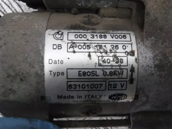 Anlasser OEM 63101007 für Smart Fortwo 600 0.6T image 3