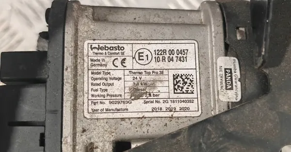 Webasto Thermo Top Pro 38 DAF XF 2020447 image 6