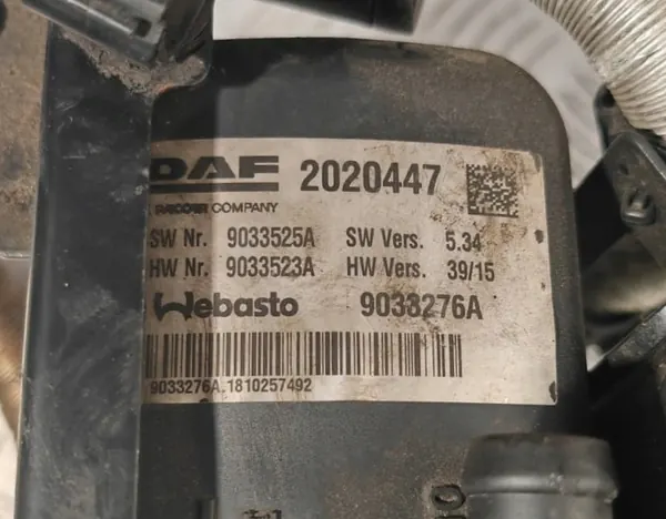 Webasto Thermo Top Pro 38 DAF XF 2020447 image 7