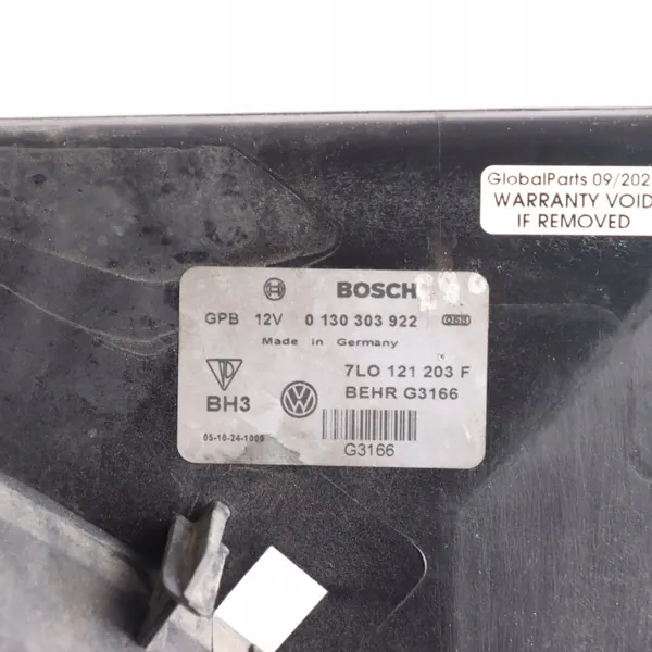 Ventilateur de Radiateur Volkswagen Touareg 7L OEM 7L0121203F image 9