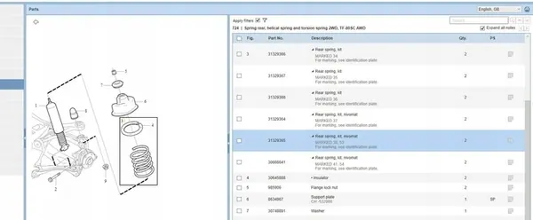 Volvo XC90 2005 Molla posteriore image 5