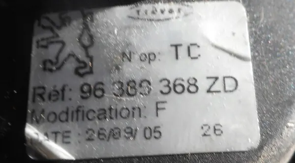 Peugeot 307 SW Rollo Trasero de Maletero OEM 96385368ZD image 5