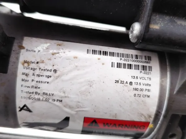 Compresseur suspension arrière BMW X5 OEM P-3221 image 7