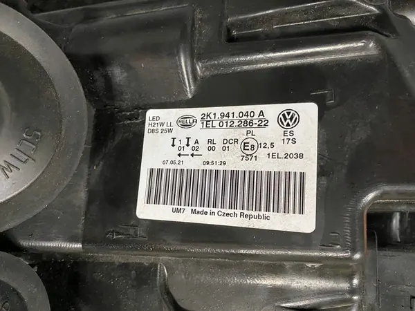 VW CADDY LIFT BI-XENON LED Oikea Ajovalo image 5