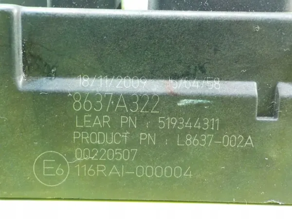 Sulakekaappi BSI OEM 8637A322 Peugeot 4007 2.2 HDI:lle image 5