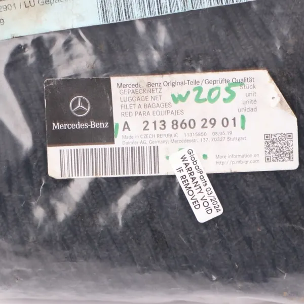 Red de equipaje Mercedes W205 OEM A2138602901 - Usado image 6