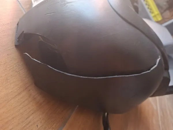 Oikea Manuaalinen Musta Pallopeili Fiat Ducatolle image 7