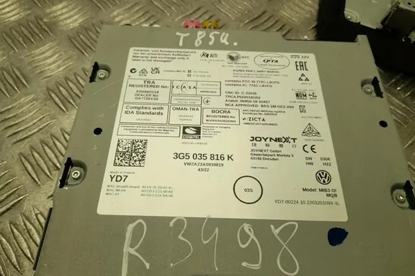 Radio VW PASSAT VARIANT B8 5G6919606C 2022 image 6