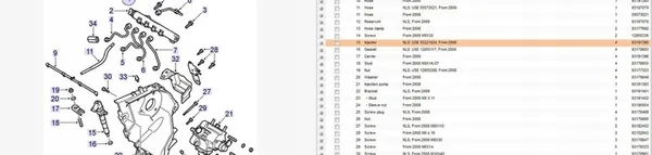 Inyector SAAB 9-3 (YS3F) 1.9L 2009 OEM 55221024 image 6