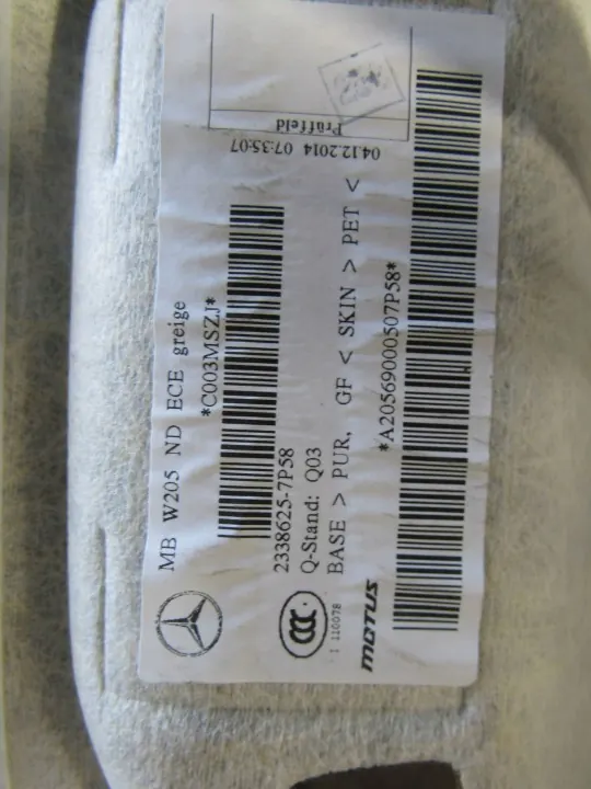 Teto Mercedes-Benz Classe C W205 Sedã OEM A2056900050 image 8