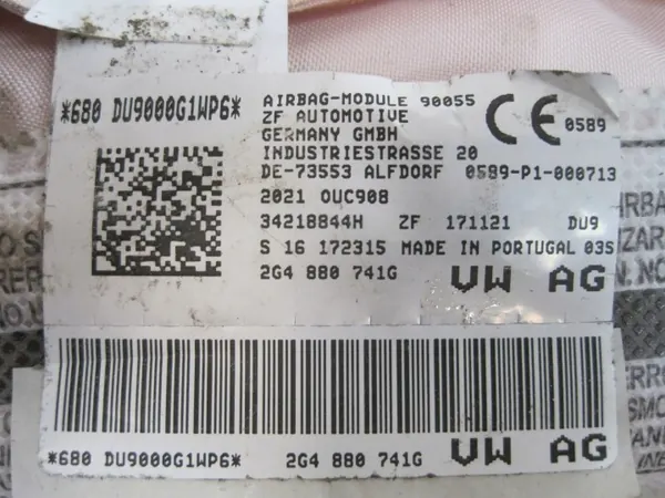 Linker Airbag Gordijn OEM 2G4880741G voor VW Polo Taigo image 7