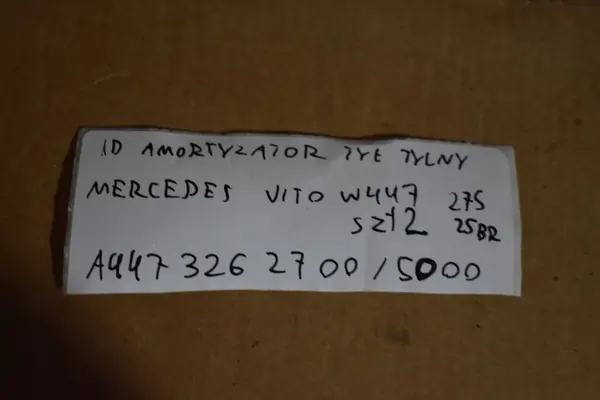 Bakre stötdämpare Mercedes W447 Vito image 3