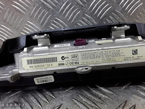 Écran d'affichage BMW 3 Series F30 2015 1519281z01 image 5