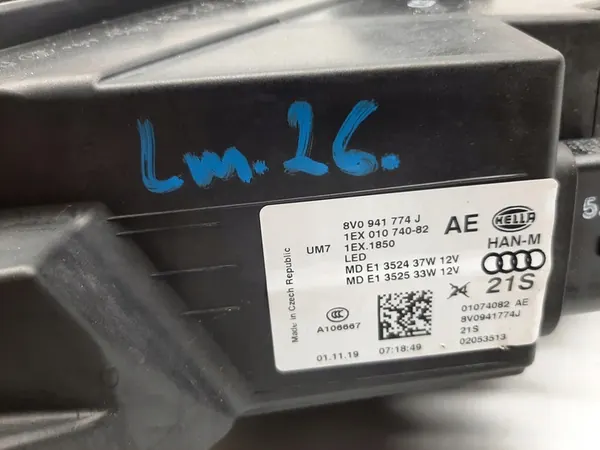 AUDI A3 S3 8V0 Faro Delantero Full LED image 4