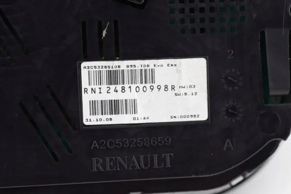 Compteur Renault Megane III OEM 248100998R - Occasion image 5