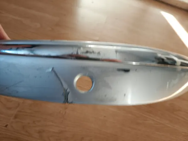 MERCEDES CLASSE E W 211 LISTELLO PARAURTI ANTERIORE DESTRO CROMO A2118801012 image 4