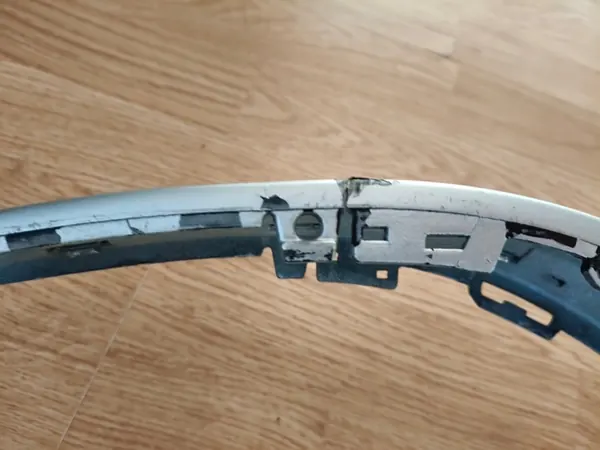 MERCEDES CLASSE E W 211 LISTELLO PARAURTI ANTERIORE DESTRO CROMO A2118801012 image 9