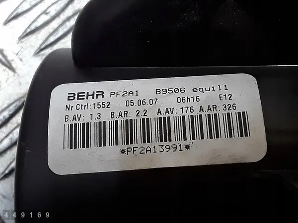 Ventilateur moteur chauffage Citroen C4 2007 behrpf2a1 image 7
