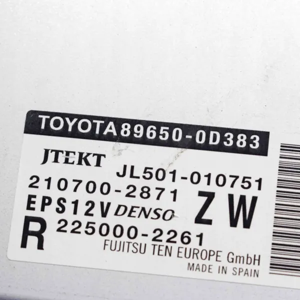 Unidad de control dirección asistida OEM 22250002261 Toyota Yaris image 6