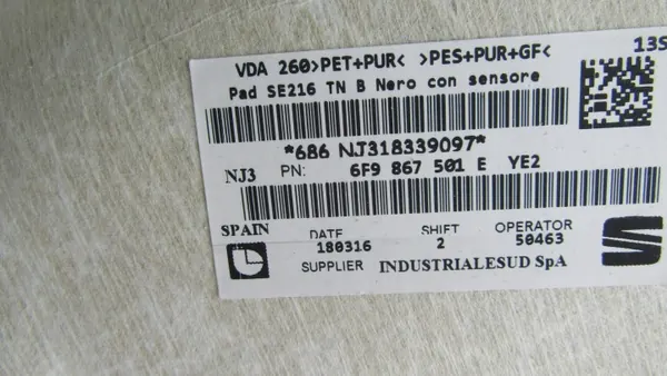SEAT ARONA FR Kattoverho Musta OEM 6F9867501E image 3