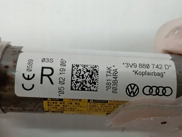 OEM 3V9880742D Passagerar Airbaggardin Skoda Superb III image 5