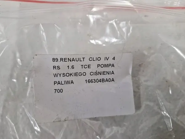 RENAULT CLIO 4 IV RS 1.6 TCE Polttoainepumppu 166304BA0A image 8